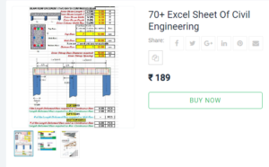 excel sheet of civil engineering